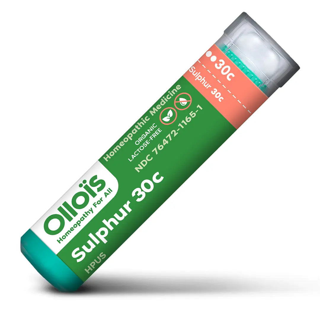 Olloïs Sulphur 30C Vegan Organic, 80 Homeopathic Pellets