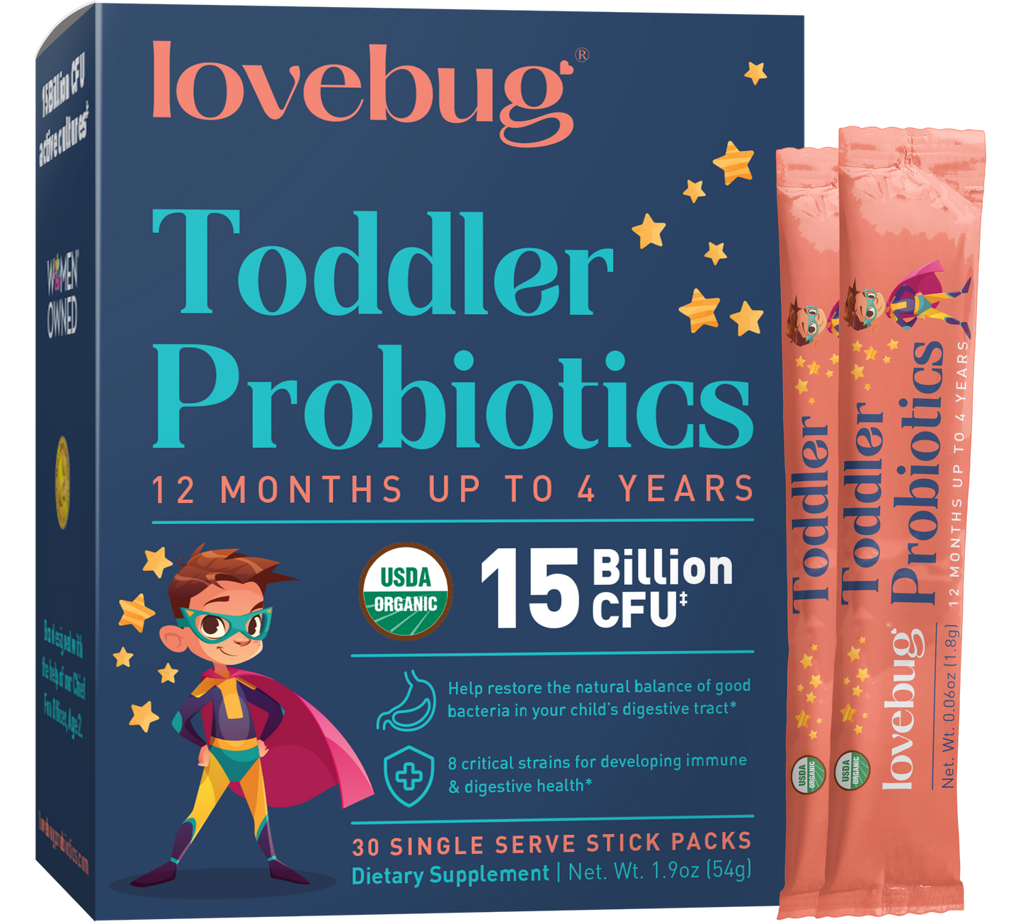 Toddler Probiotics 12 months - 4 Years Organic (Powder)