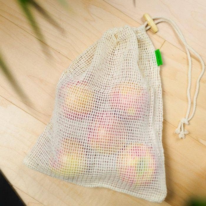 2 Pack Organic Cotton Mesh Produce Bags | Farmers Market