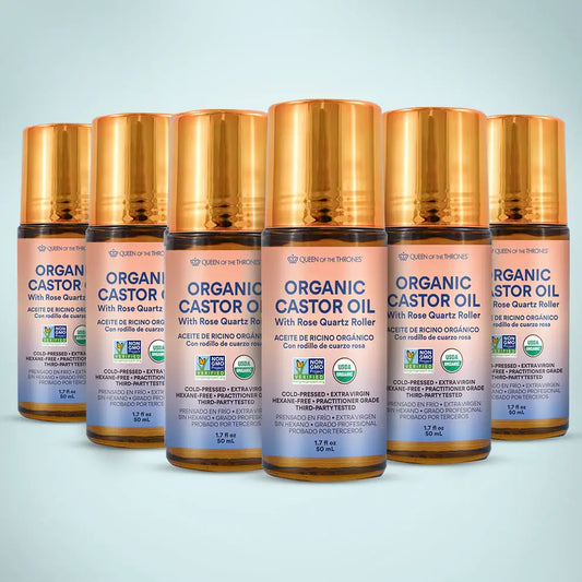 Organic Castor Oil Roll-On 1.7oz Case