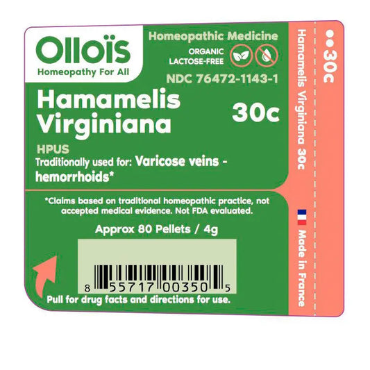 Olloïs Hamamelis Virginiana 30C Vegan Organic; 80 Pellets