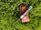 POCKET KNIFE WALNUT WOOD 6.5'' DAMASCUS STEEL KNIFE STEEL BO