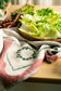 Wreath Hand-Stitched Tea Towel Set