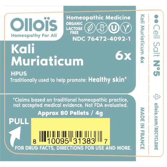 Olloïs Cell Salt #5 Kali Muriaticum 6x - Organic & Vegan