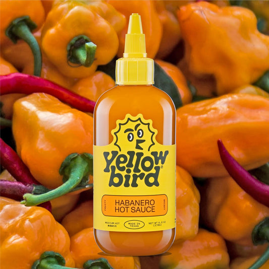 Habanero Hot Sauce by Yellowbird - with Habanero Peppers, Garlic, Carrots, and Tangerine