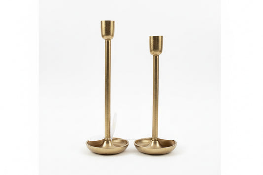 Hammered Brass Candle Holder  for Tapers