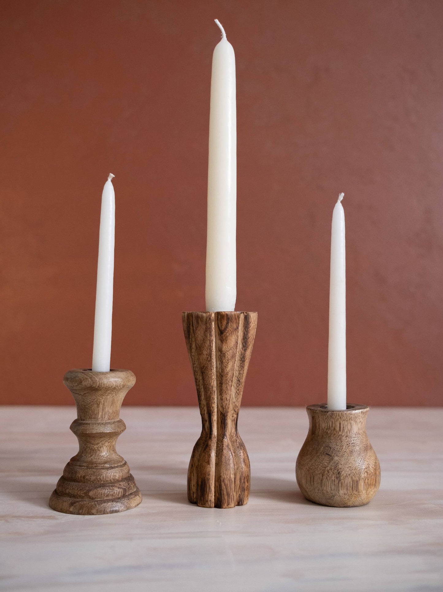 Dual Skinny & Standard Taper Candle Holders.