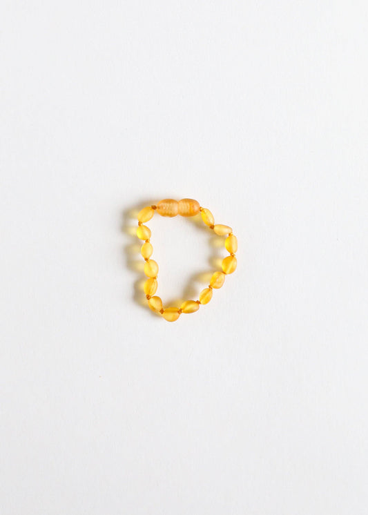 Raw Honey Amber || Classic Anklet or Bracelet