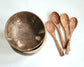 Coconut Bowl and Spoon Set of 4