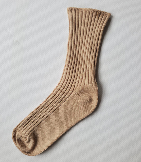 Beige Ankle Soft Organic Socks Baby/Kids