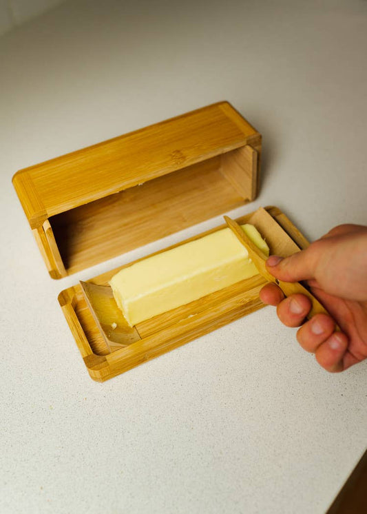 Bamboo Butter Storage Box and Butter Knife