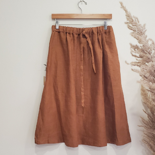 Linen Handmade Skirt by Gray Rayne