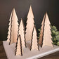 Wood 3D Blank Unfinished Trees Holiday Christmas Decor