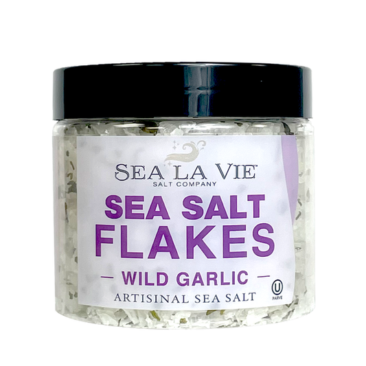 Gourmet Sea salt Flakes | Wild Garlic Sea Salt | Sea La Vie