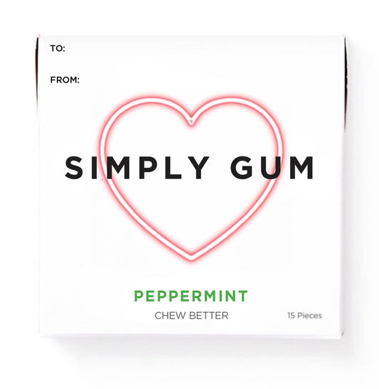 Heart Natural Peppermint Gum