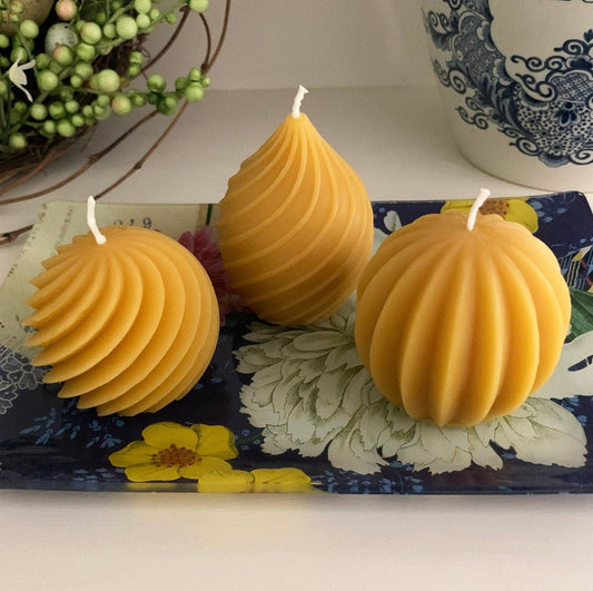 Elegant Beeswax Candle