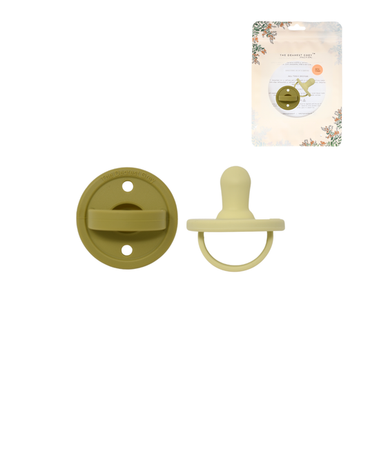 Mod Silicone Pacifier  (Limeade & Mellow Yellow)