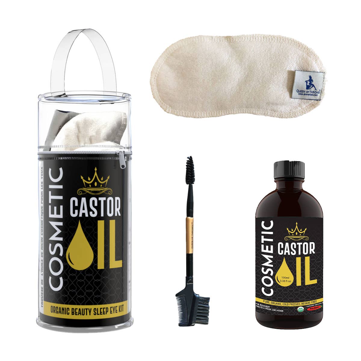 Organic Castor Oil Eye Compress Kit