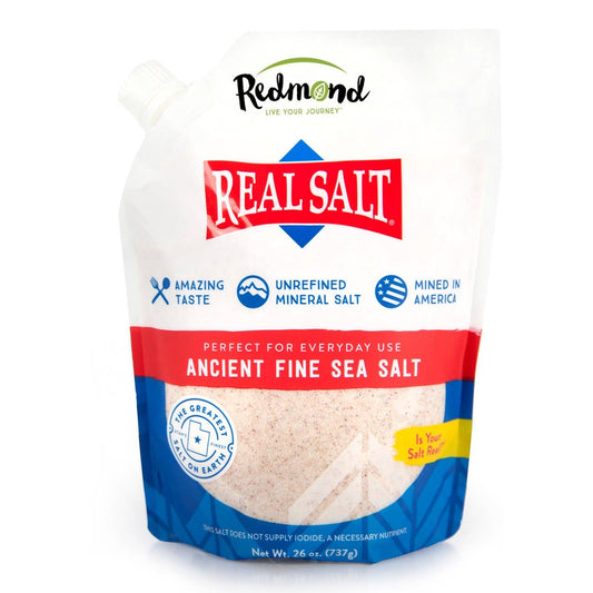 26 oz Redmond Real Salt, Fine - Pouch