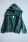 Organic cotton zip up hoodie / Pine