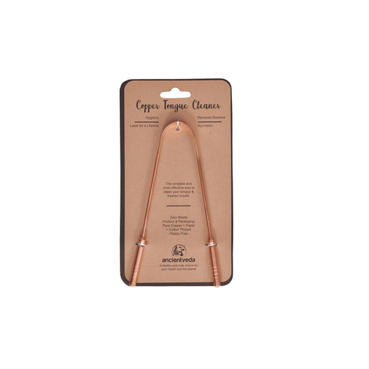 Copper Tongue Cleaner Tool with Handles
