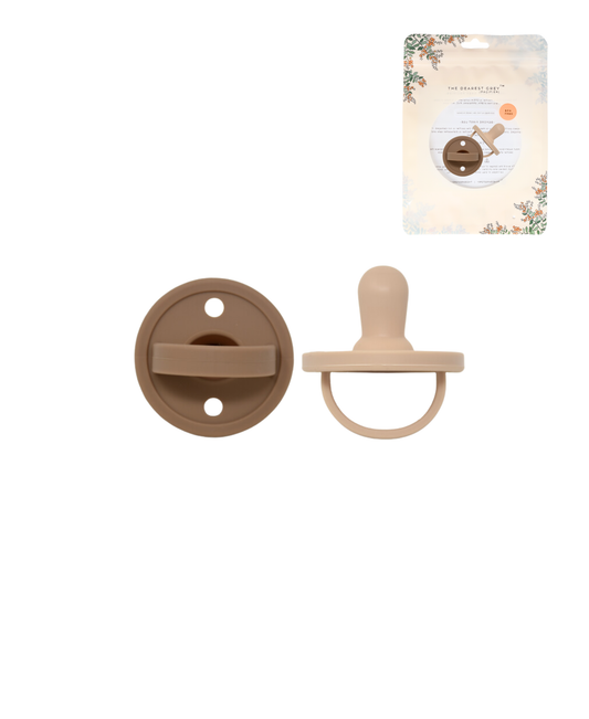 Mod Silicone Pacifier   (Fawn & Sand)