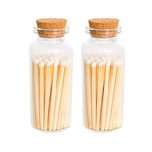 White Matches in Medium Corked Vial